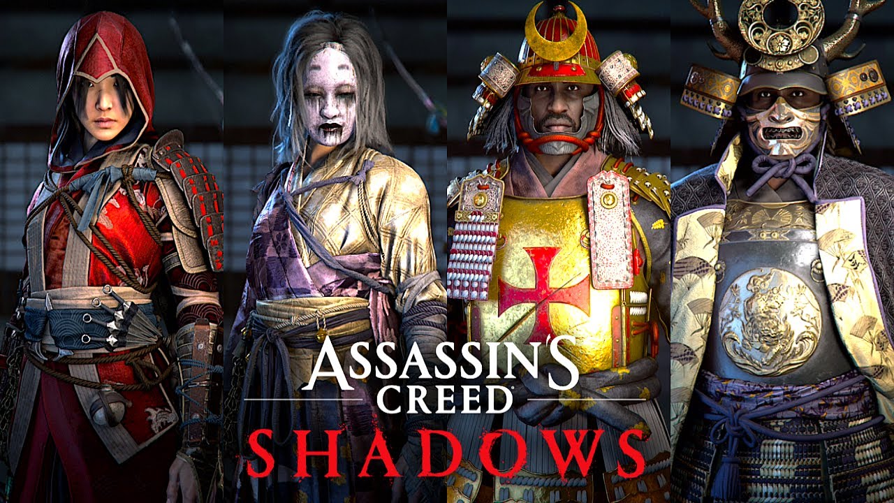 Assassin's Creed Shadows - All Legendary Armor Sets Showcase (4K 60FPS)
