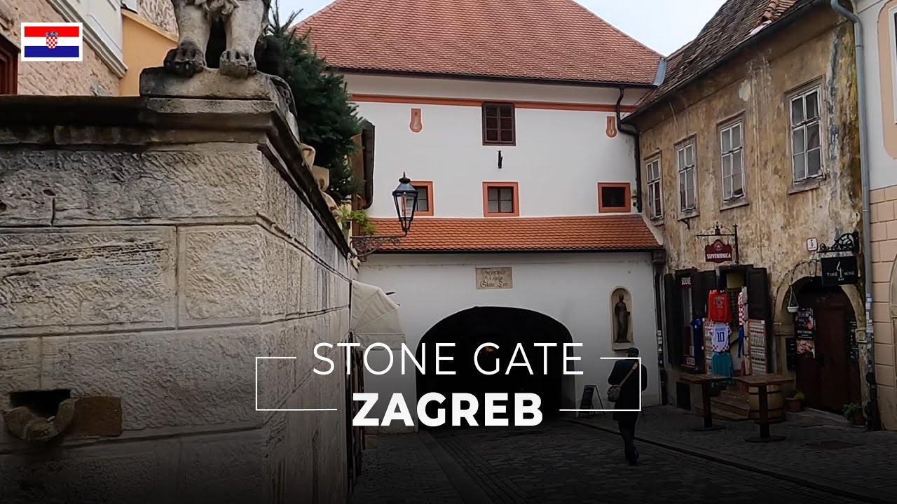 Zagreb Stone Gate Walking Tour [Winter 2022][4K]