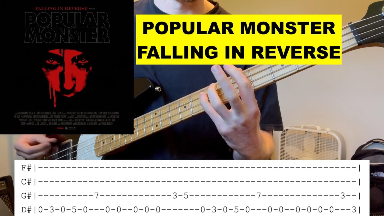 🎸 POPULAR MONSTER - FALLING IN REVERSE BASS COVER w/ TABS