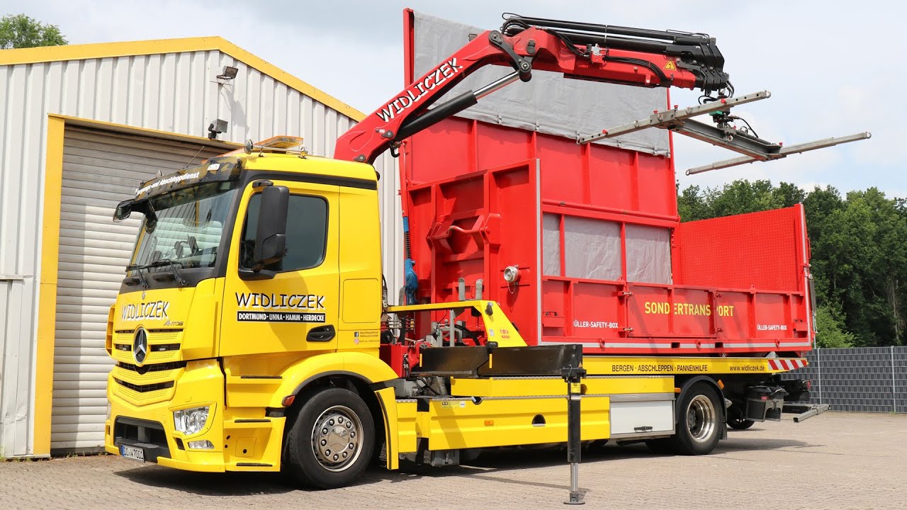 Müller Safety Box für den Transport und die Lagerung havarierter E-Autos - AB-Hochvolt