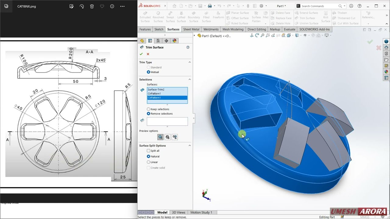 #SolidWorks #surface tutorial