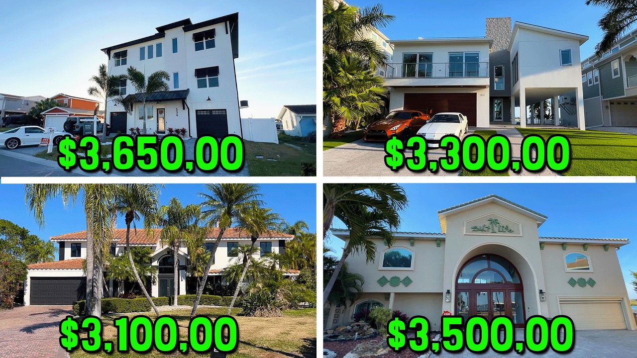 Touring 4 Luxury Homes In Maderia Beach, FL
