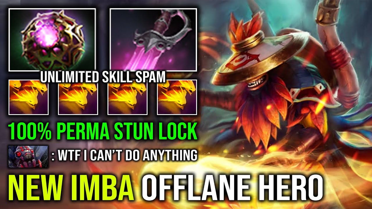 HOW TO OFFLANE SHAMAN Unlimited Skill Spam 100% Stun Lock Giant Mass Serpent Ward Dota 2