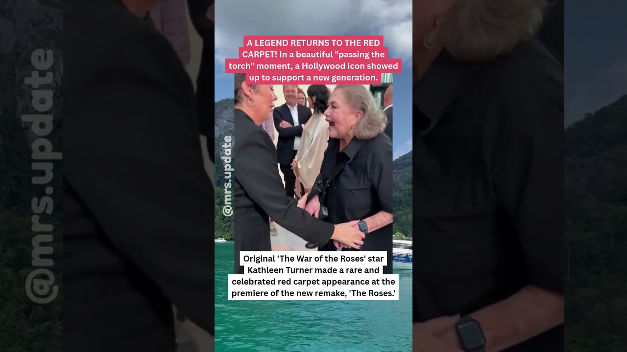 Original 'War of the Roses' Star Kathleen Turner Supports New Remake! #KathleenTurner #TheRoses