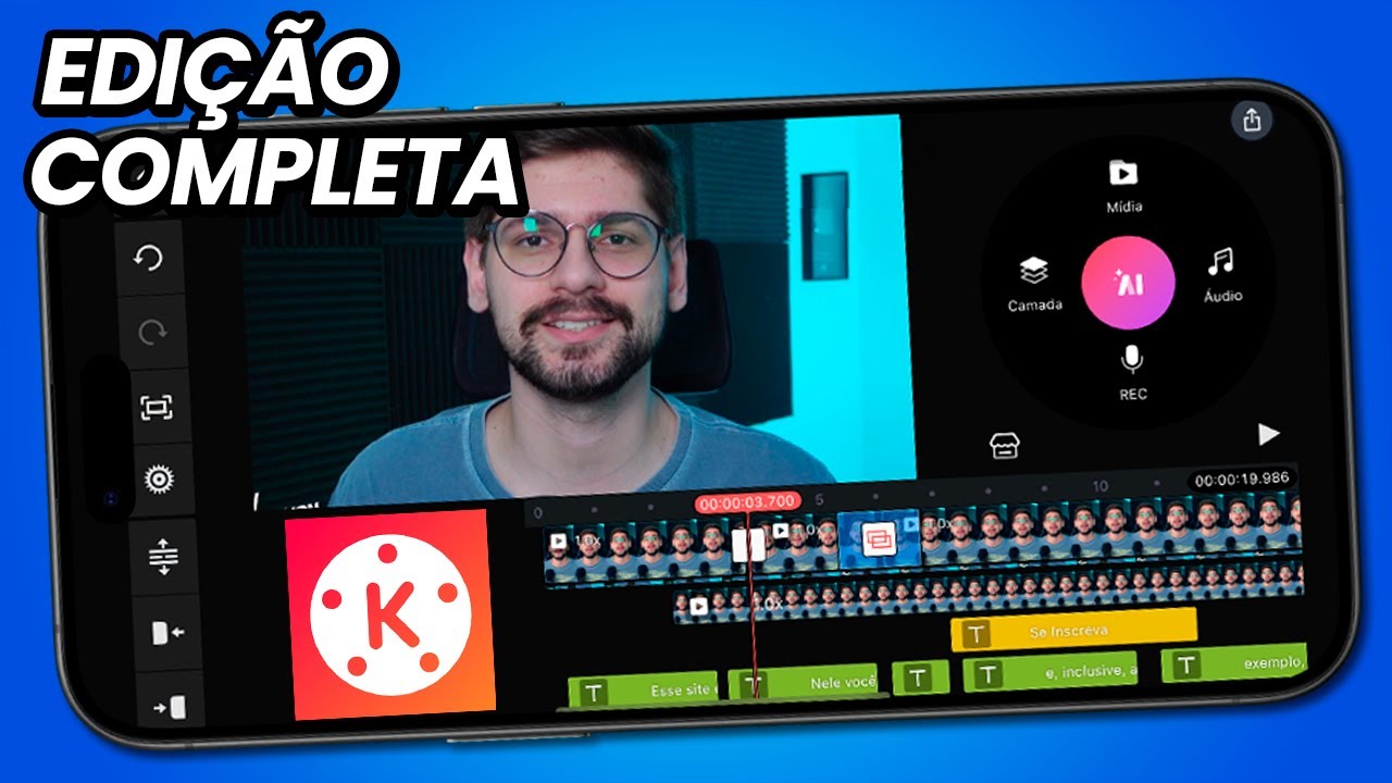 Como Editar Vídeo pelo Celular no Kinemaster (Todas as Funções)