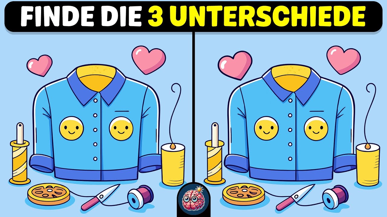 🧠🧩Teste Deine Gehirnleistung Mit Dieser Finde Die Unterschiede Herausforderung 🧩🧠 | Gehirn Tricks