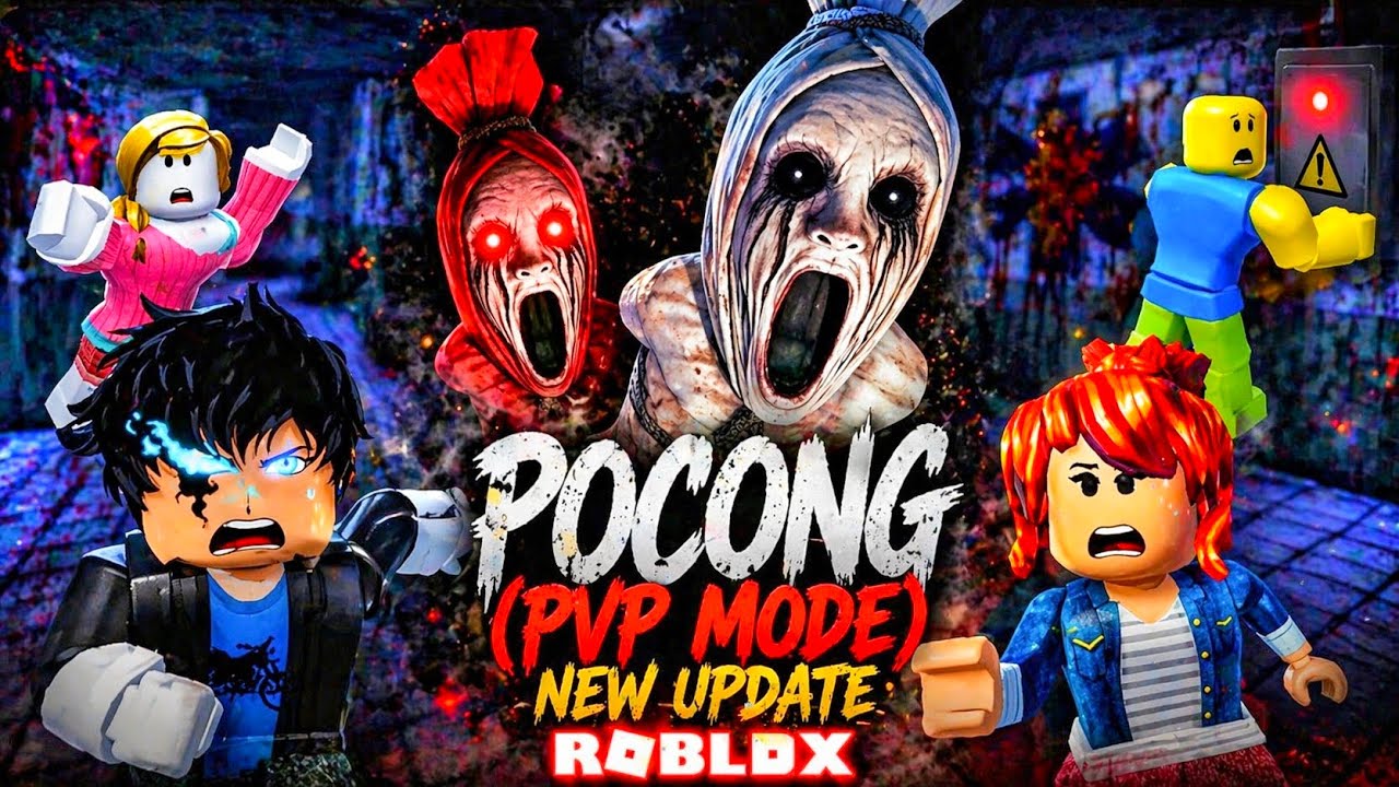 I AM THE POCONG NOW! 👻 | Pocong Cursed Hospital New Update  PVP Mode ( Roblox )