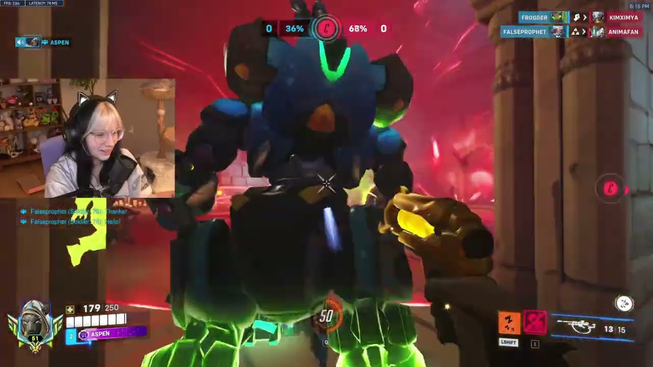Как выглядит ТОП-500 ANA — игровой процесс ASPEN Overwatch 2, сезон 19