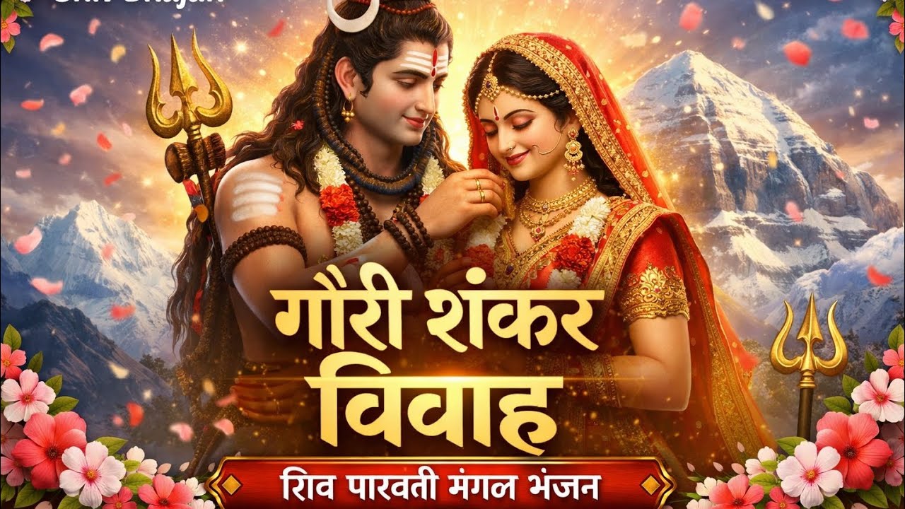 आज सजे कैलाश – गौरी शंकर विवाह सुंदर भजन | Shiv Parvati Marriage Song| Radha Krishna Bhakti 