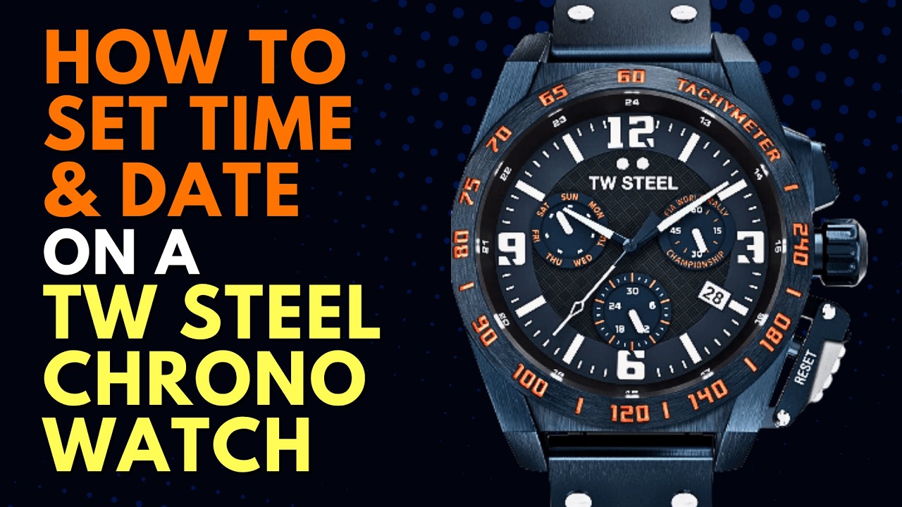 How to Set the Time and Date on a TW Steel Chronograph Watch