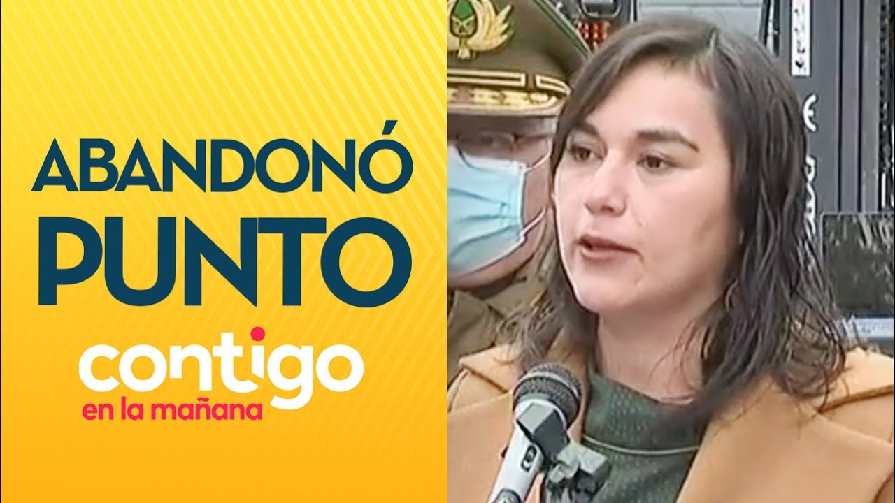 EN MEDIO DE PREGUNTA: Ministra Izkia Siches abandonó punto de prensa - Contigo en La Mañana