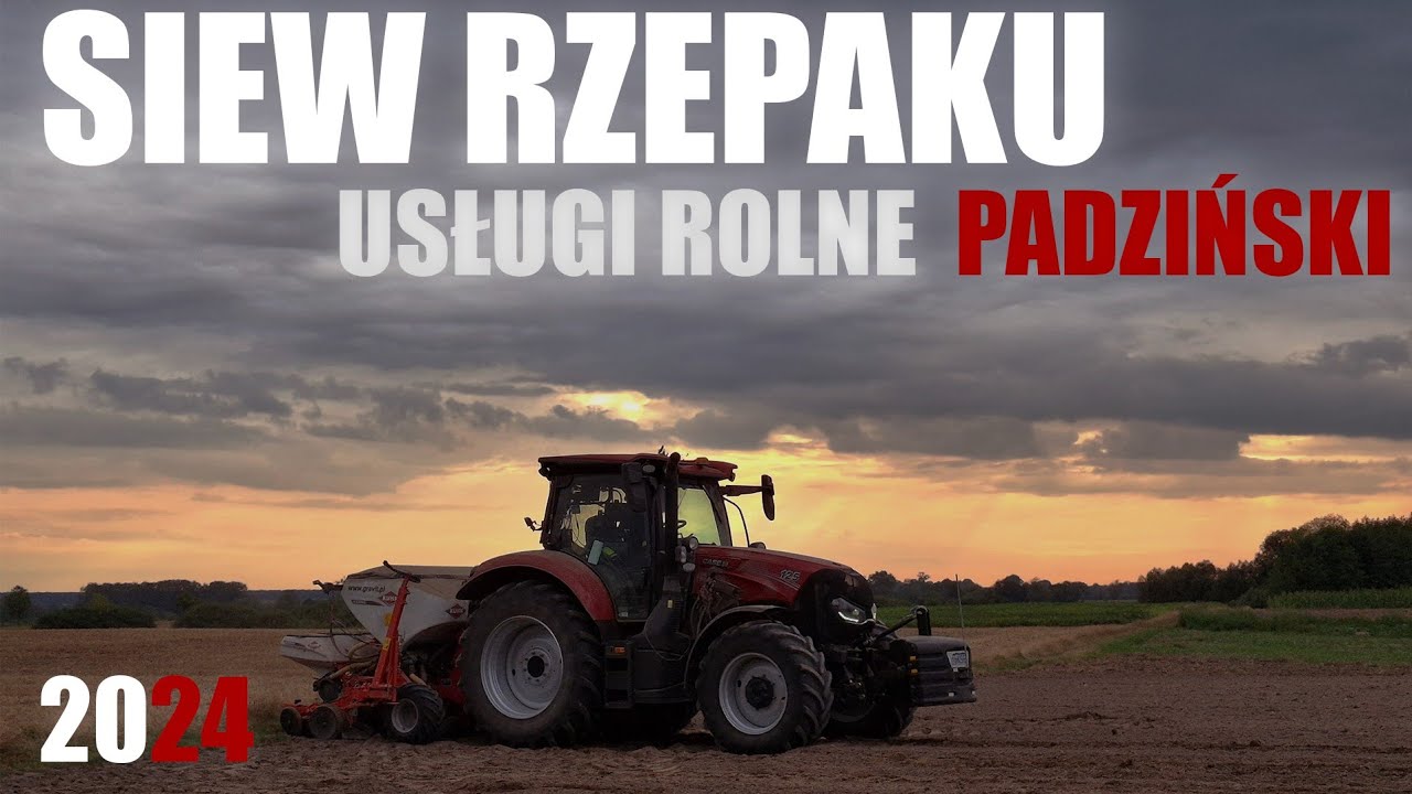 ☆Siew Rzepaku 2024 ☆ Ur Padziński ☆ Case maxxum 125 & Kuhn kosma☆