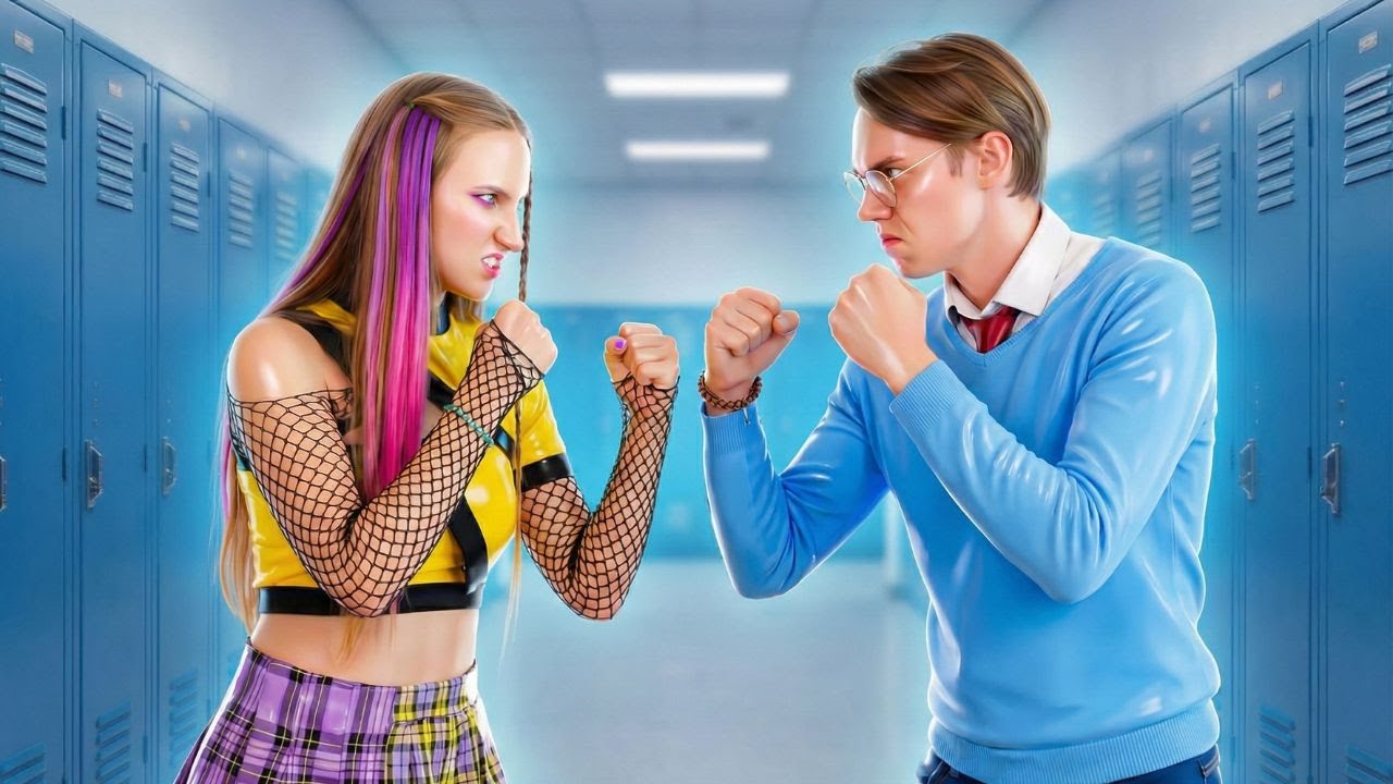 ЗЛАЯ Новичок против БОТАНА! ⭐️ Умные лайфхаки для преображения в первый день колледжа