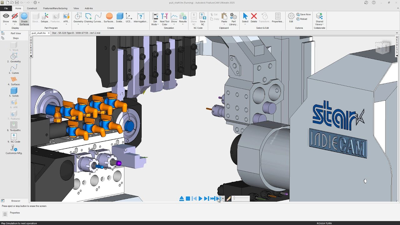 FeatureCAM - Star - SR-32JII Type B - Fanuc 32i-B control