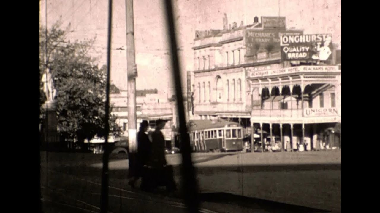 John Anderson Home Movies Reel 1: Horse Races and Sturt St. 1940s