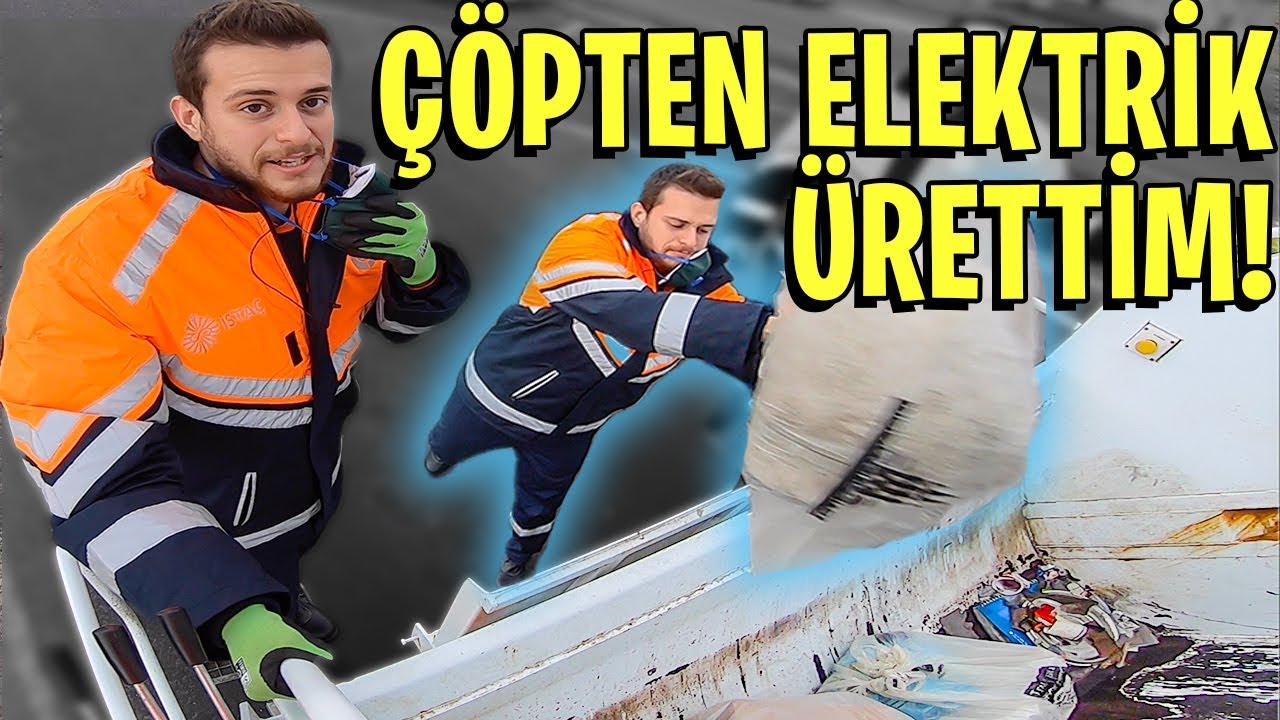 1 Günlüğüne Temizlik Görevlisi Oldum! Çöpten Elektrik Üretmek! #AlperStajda