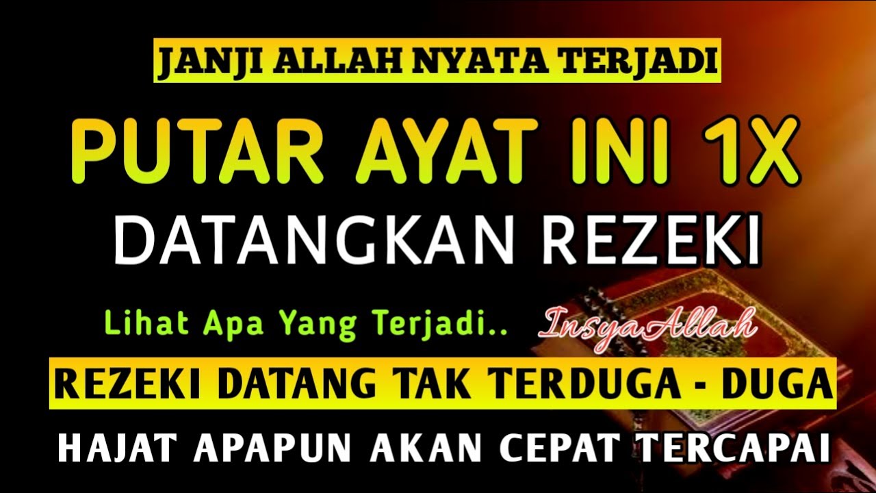 Bacaan Dahsyat ‼️ Satu Kali Putar Bisa Datangkan Kekayaan