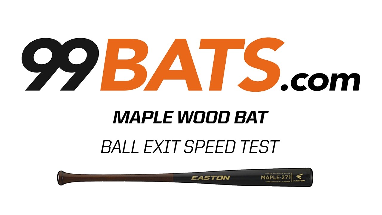 99BATS.com Ball Exit Speed Test - Wood Bat Video