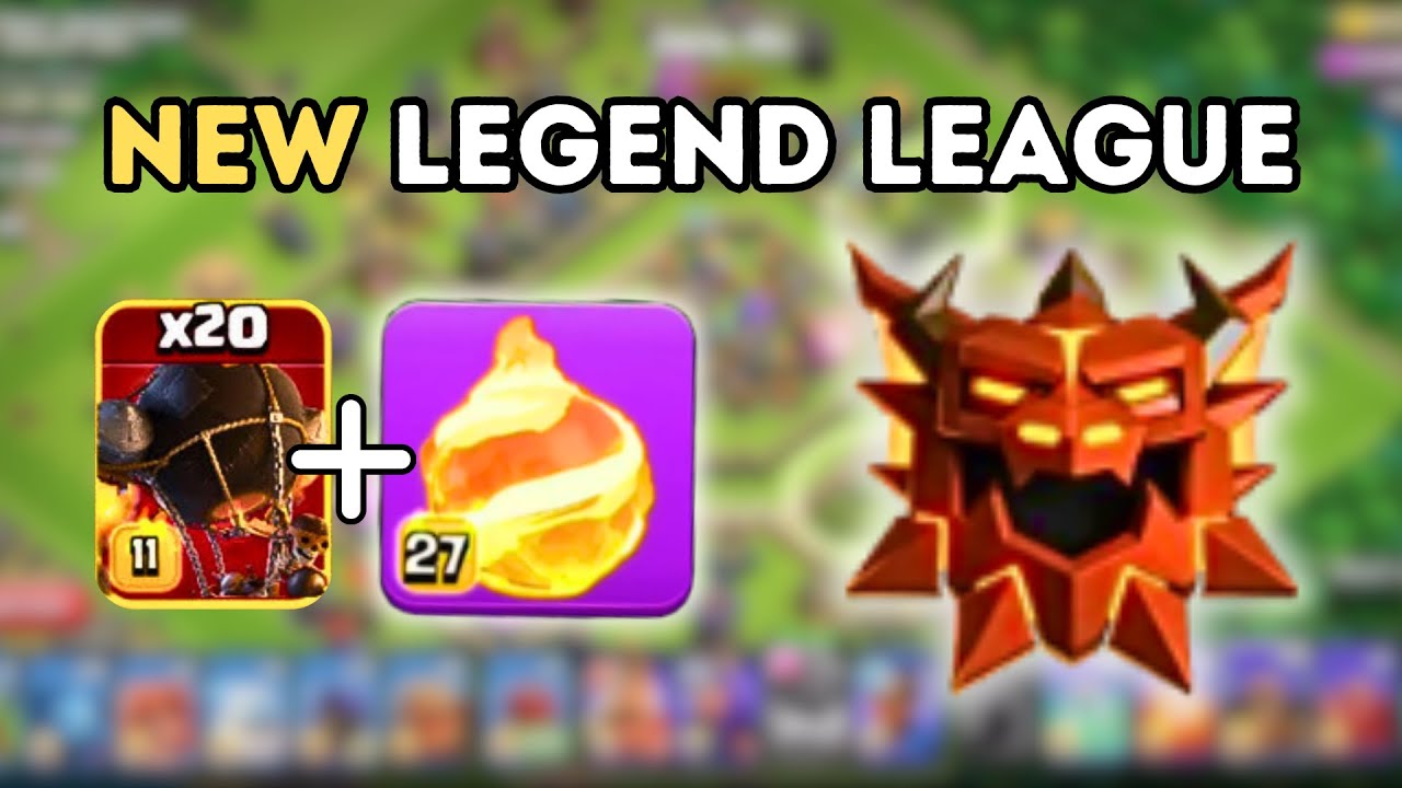 Fireball Rocketloons with angry jelly | Clash of Clans Legend league hits