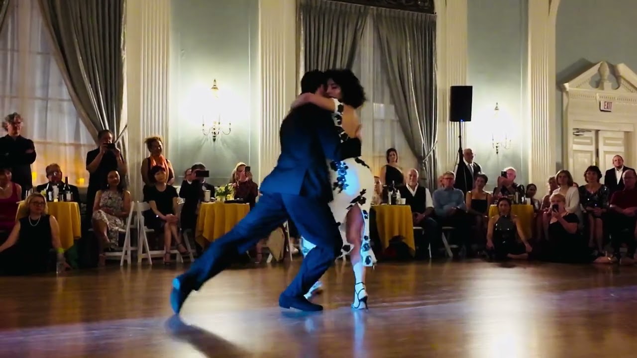 Lorena Tarantino and Gianpiero Galdi performing in Austin Spring Tango Festival 2025