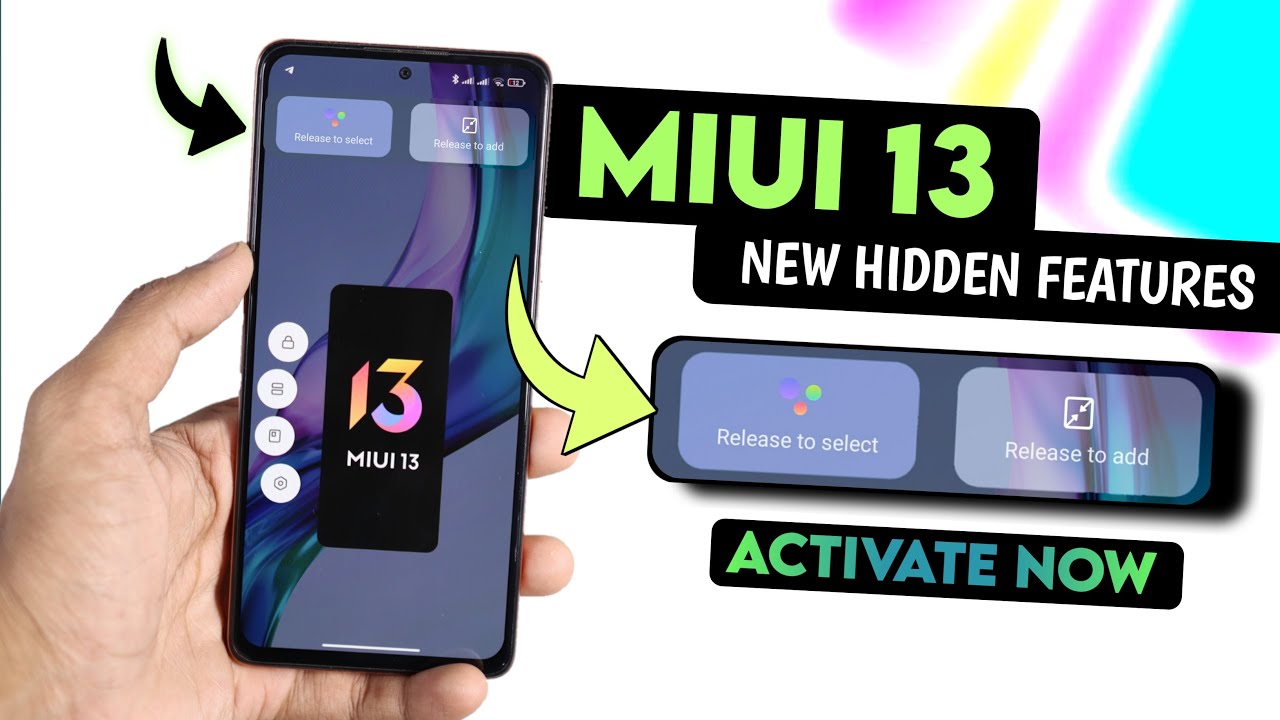 MIUI 13 Update New Hidden Features Activate Now | MIUI 13