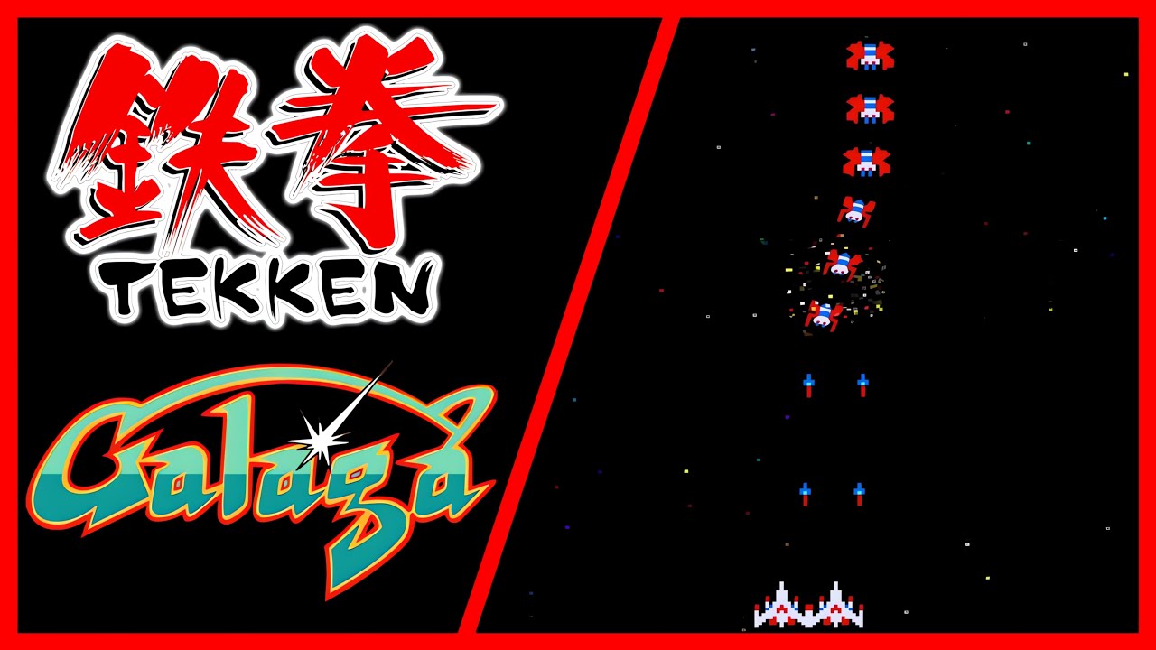TEKKEN [PS1] Galaga Bonus Stage – Full Gameplay [4K 60FPS]