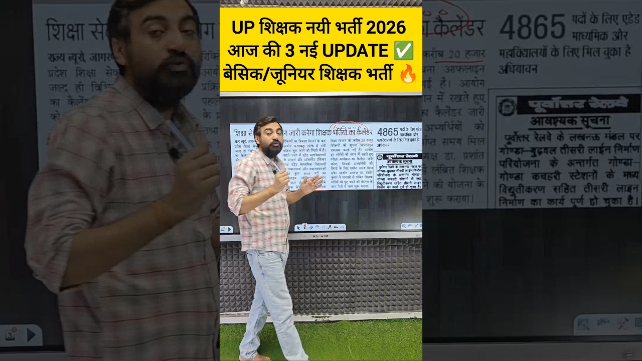 UP TEACHER VACANCY CALENDAR 2026 | UP TEACHER VACANCY BIG UPDATE #upteachervacancy #shorts #viral