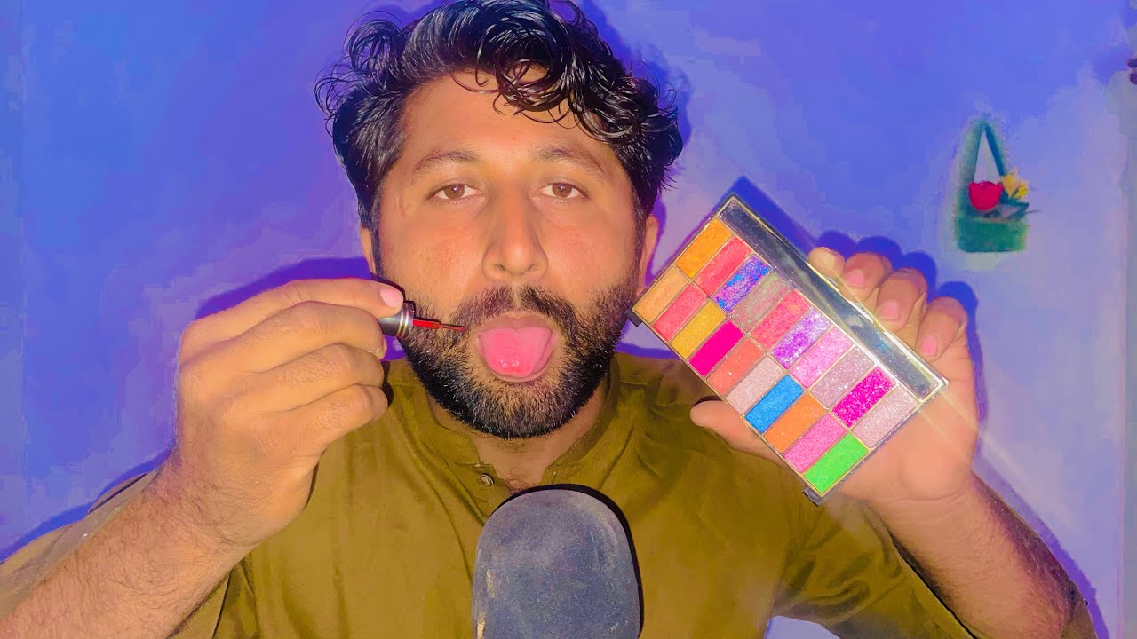 ASMR - Spit painting your Sleep inducing Arabic Makeup 💄(Deep Tingles & Triggers )