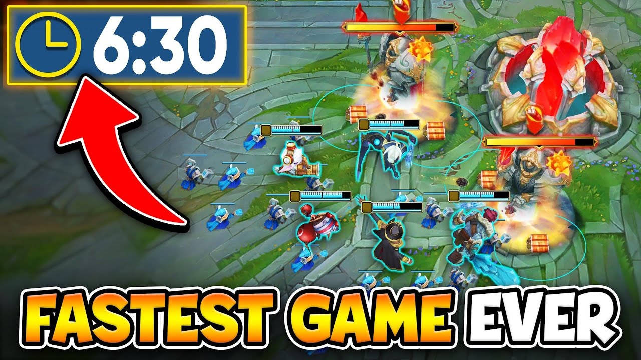 WE SET THE WORLD RECORD FASTEST URF GAME! (END THE GAME IN 7 MINUTES?)