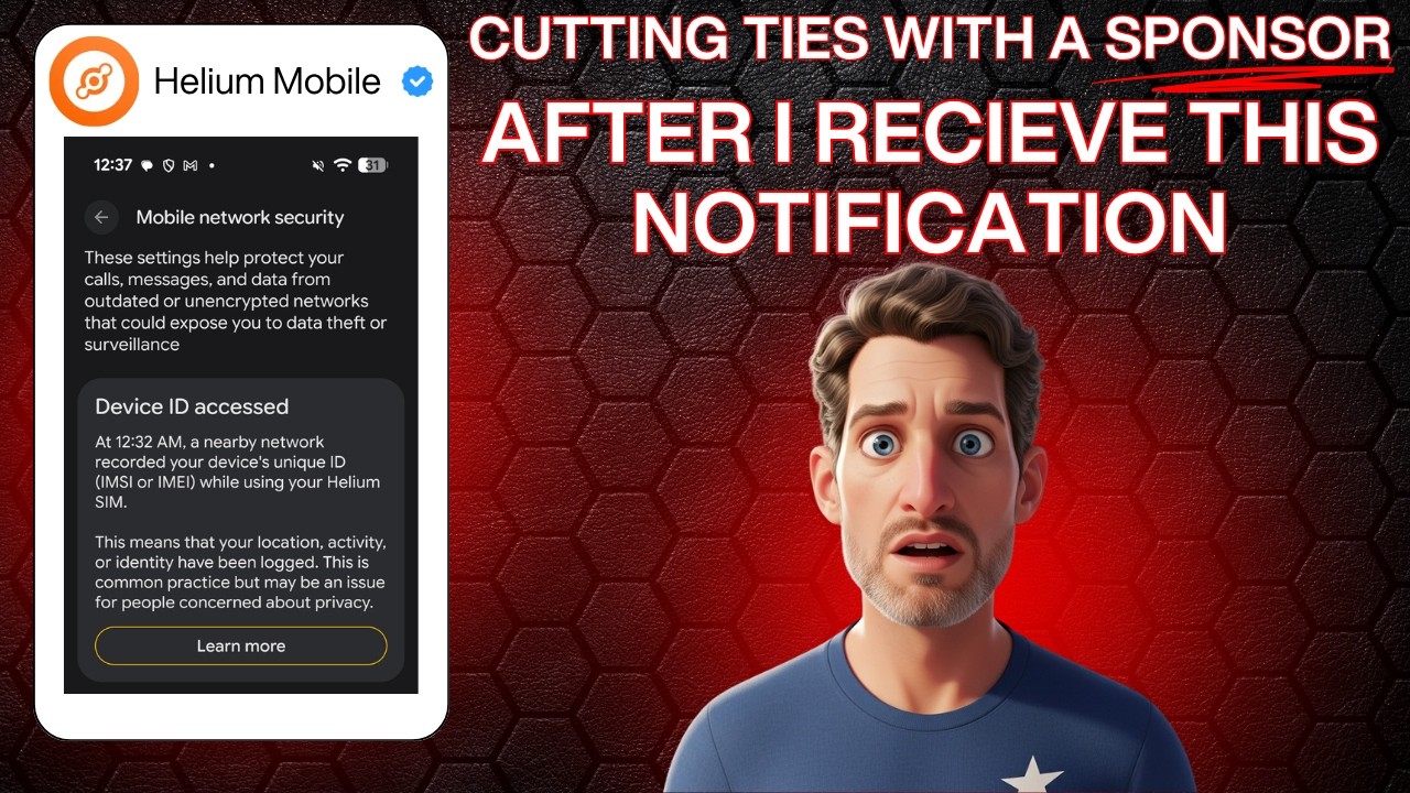 Cutting Ties with a Sponsor After Receiving This Alarming Notification About Helium Mobile Network.