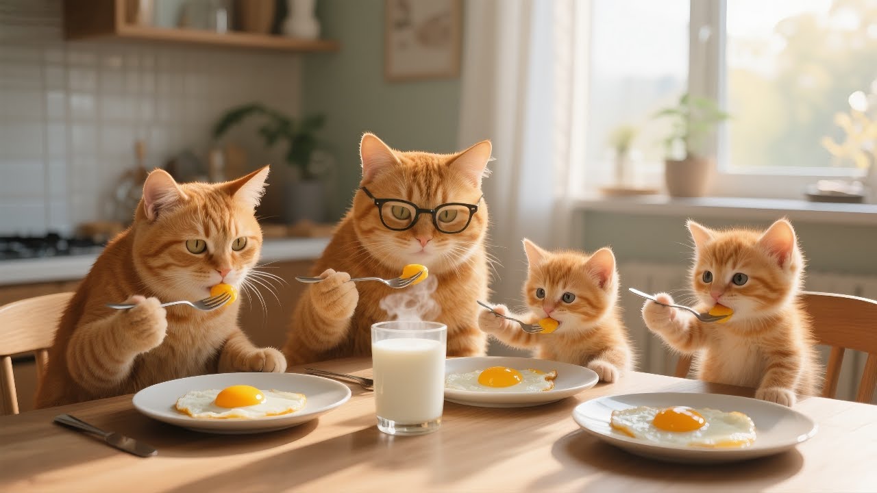 One day for the cat family Vlog.🐾🐱🏡
