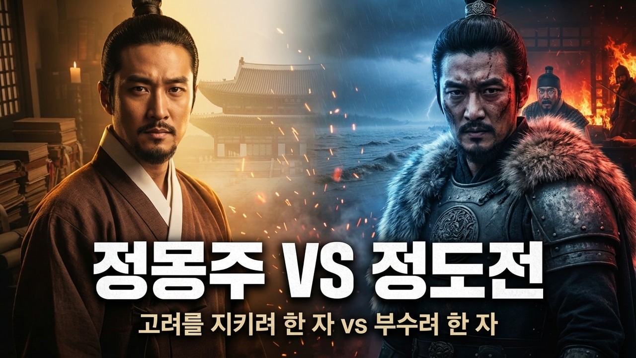 정몽주 vs 정도전 – 고려를 지키려 한 자와 부수려 한 자