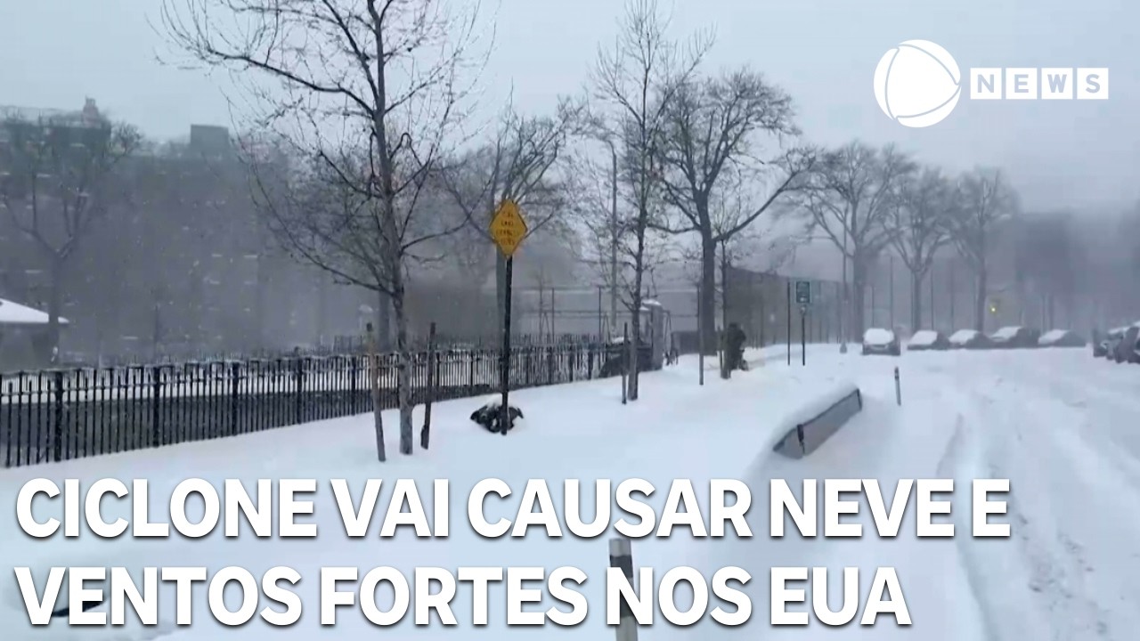 Ciclone bomba vai causar neve e ventos fortes nos EUA