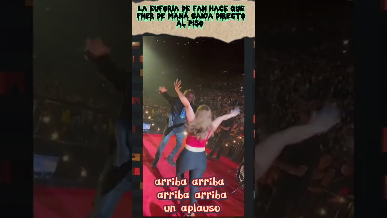 Fan directo lleva al piso a Fher de Maná