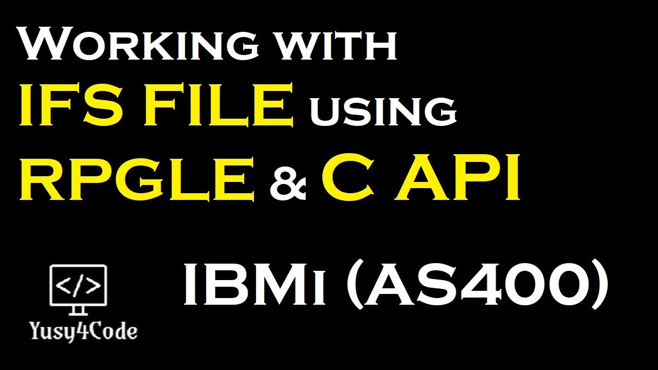 Writing data into IFS file from RPGLE - IBMi (AS400) | yusy4code