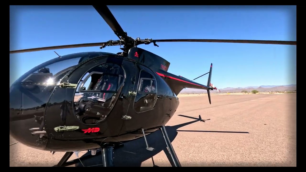MD500 Helicopter Full Sound Landing @ Hughes 500 Fly In by GoProHero13Black 5K.