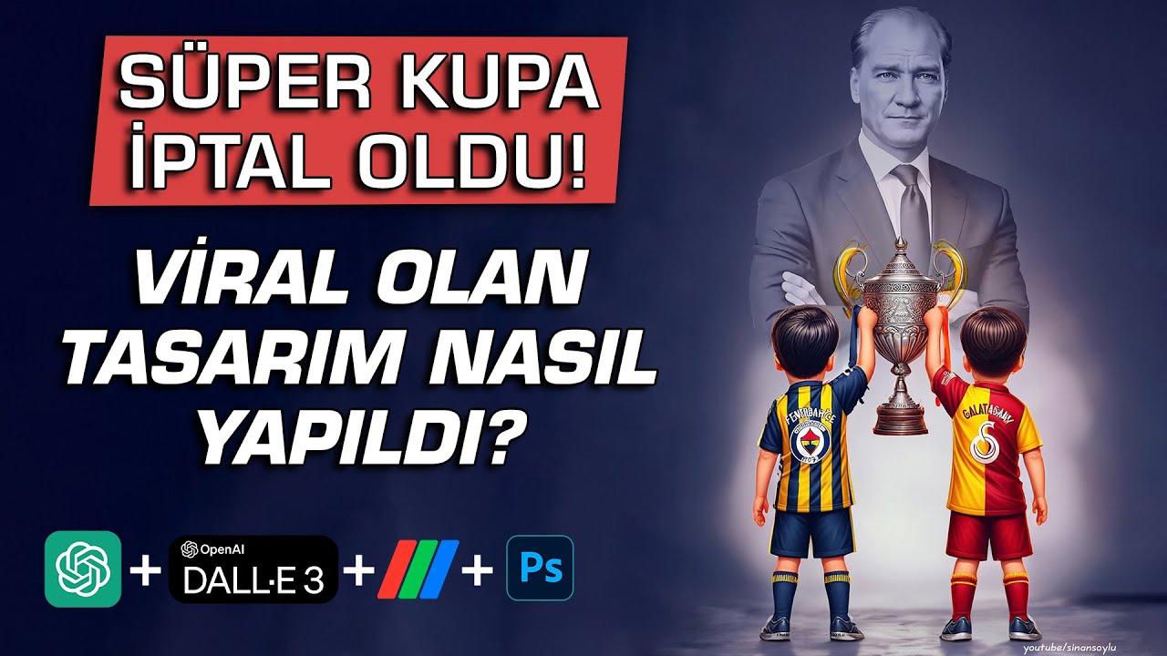 YAPAY ZEKA ve PHOTOSHOP ile GÖRSEL OLUŞTURMAK | Chat GPT + Dall E 3 + Photoshop Dersleri