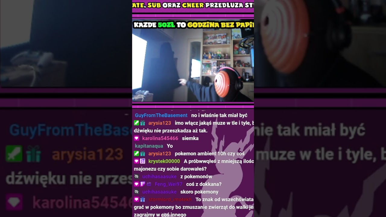 Fuzionek się przestraszył  #fuzionek #twitch #śmieszne #shots #shorts #straszne