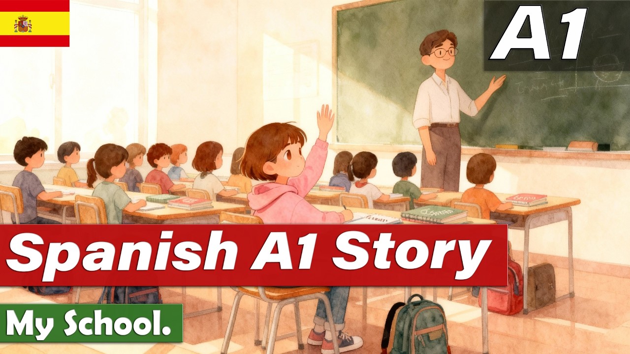 Learn Spanish A1 | My School | Simple Story |