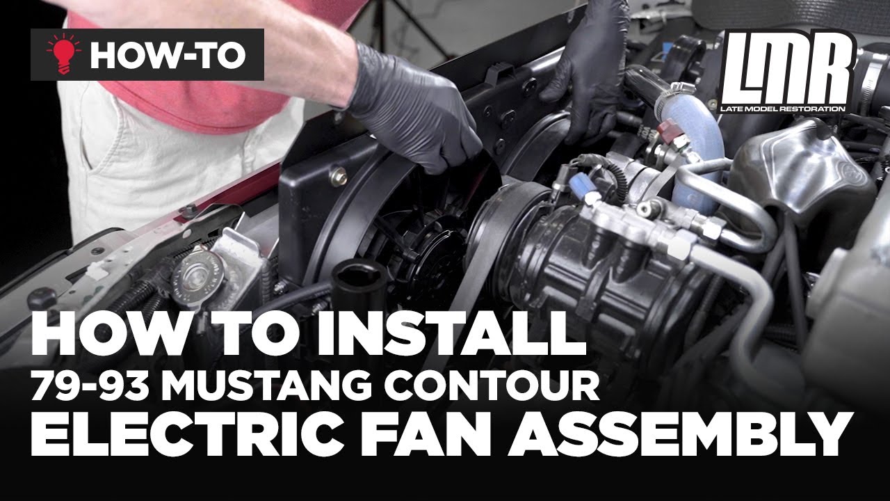 How To Install Fox Body Mustang Contour Electric Fan Assembly (79-93)
