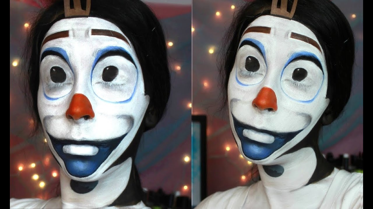 Disney Frozen Olaf the Snowman Face Paint Tutorial