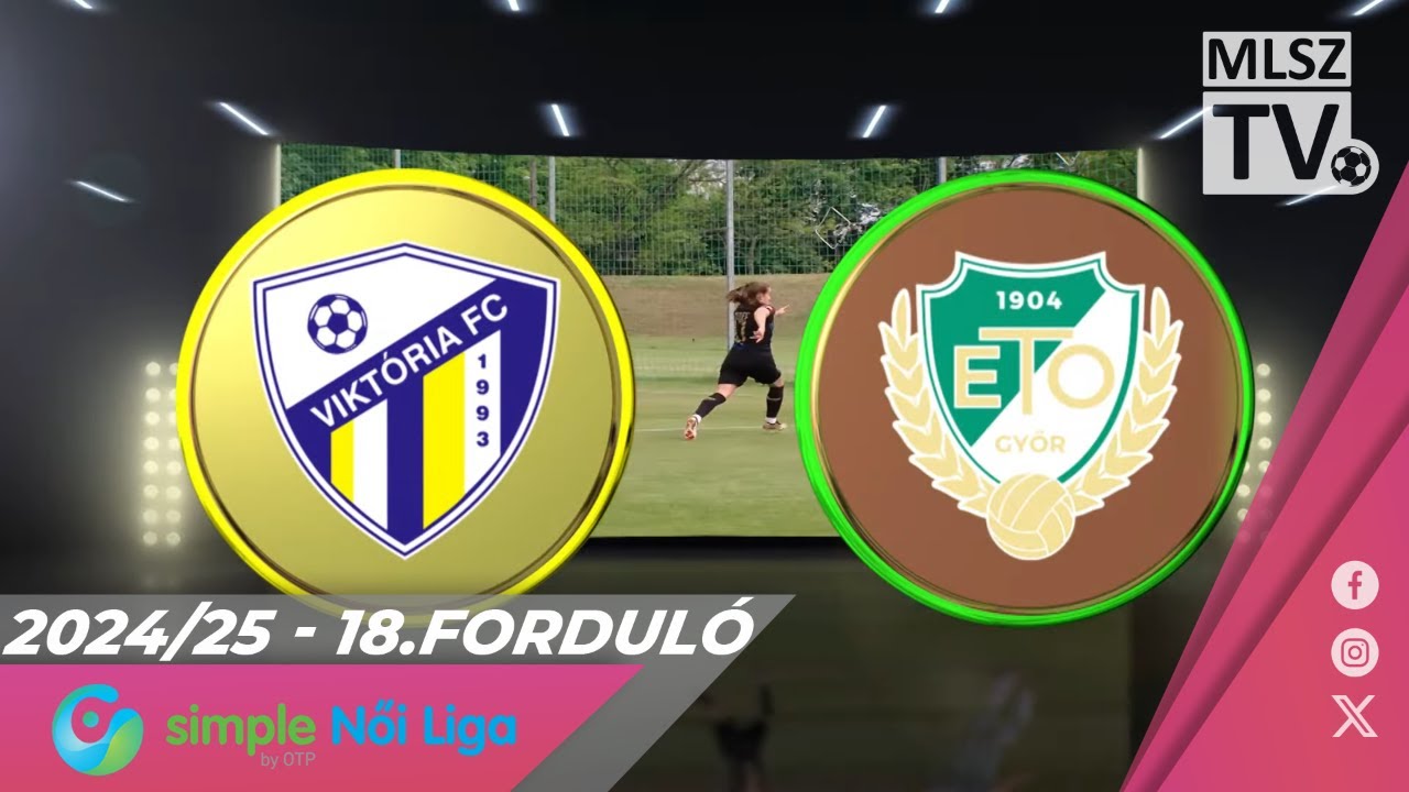 Viktória FC - ETO FC Győr | 1-4 | Simple Női Liga | 18. forduló | MLSZTV