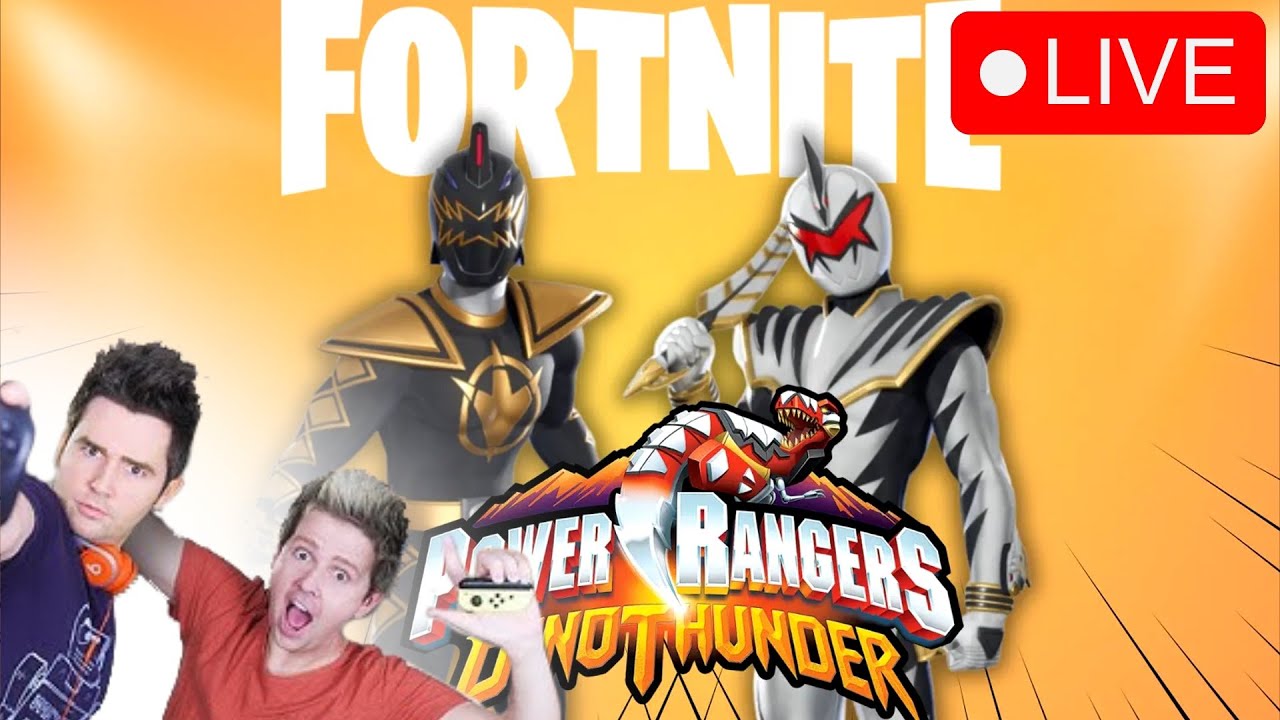LIVE Playing Fortnite NEW Update & Dino Thunder Power Rangers Skins!