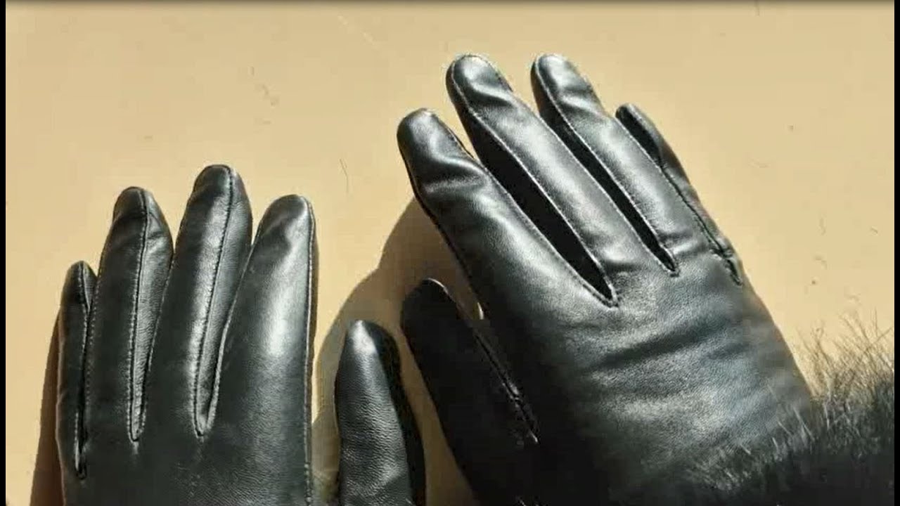 RUBBING & TAPPING With Black Leather Gloves ASMR