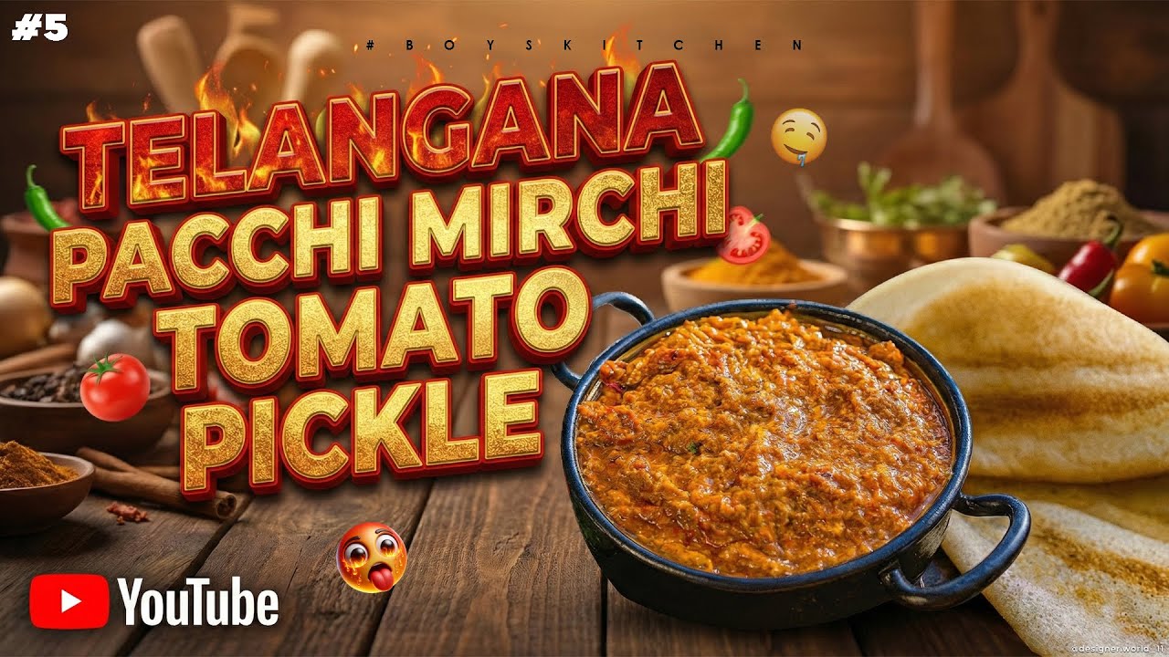 Pachimirchi Tomato Pachadi Iటమాటో పచ్చడిI Boys Kitchen| 