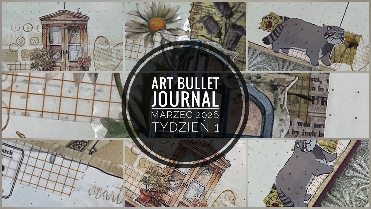 ArtBullet Journal ||  marzec 2026 || Tydzień 1 #bulletjournal #artjournaling