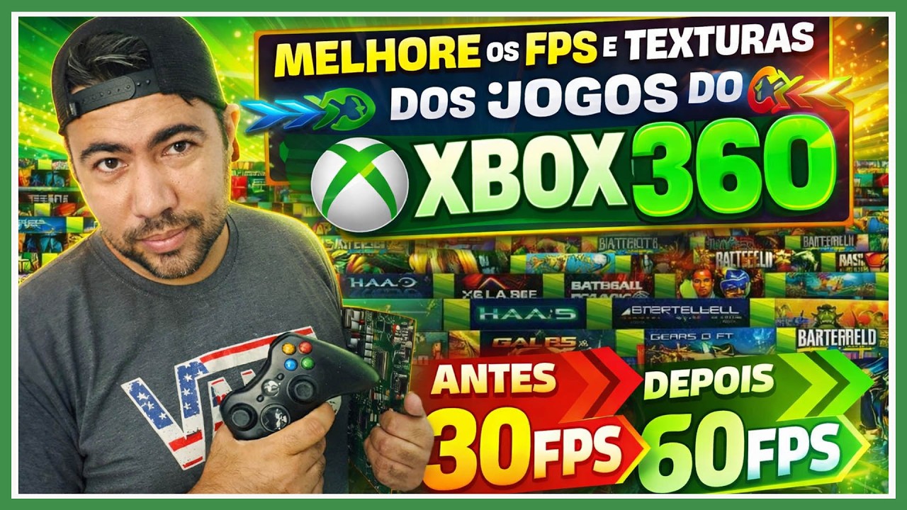 MELHORE OS FPS / TEXTURAS E MUITO MAIS NOS JOGOS DE XBOX 360 COM - FrameX360