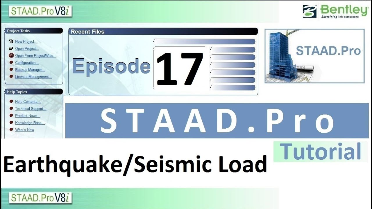 #17. Как определить и назначить сейсмическую нагрузку в STAAD.Pro | Советы по гражданскому строит...