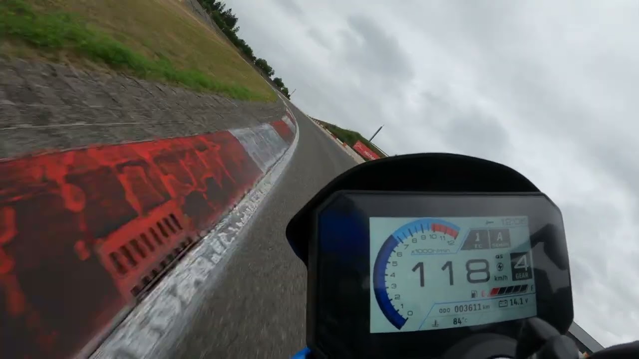 Nuerburgring Suzuki GP track 4k light rain