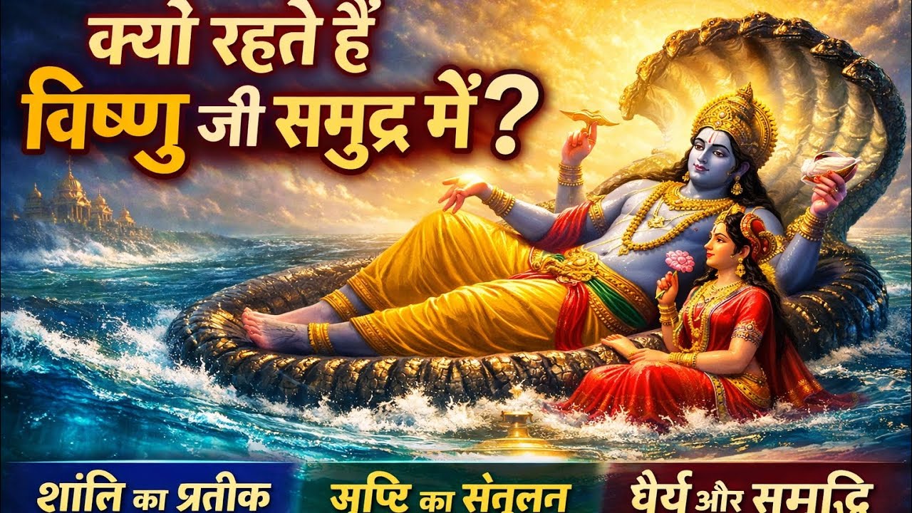 विष्णु जी समुद्र में क्यों रहते हैं? | क्षीर सागर का रहस्य | Vishnu Ji Story